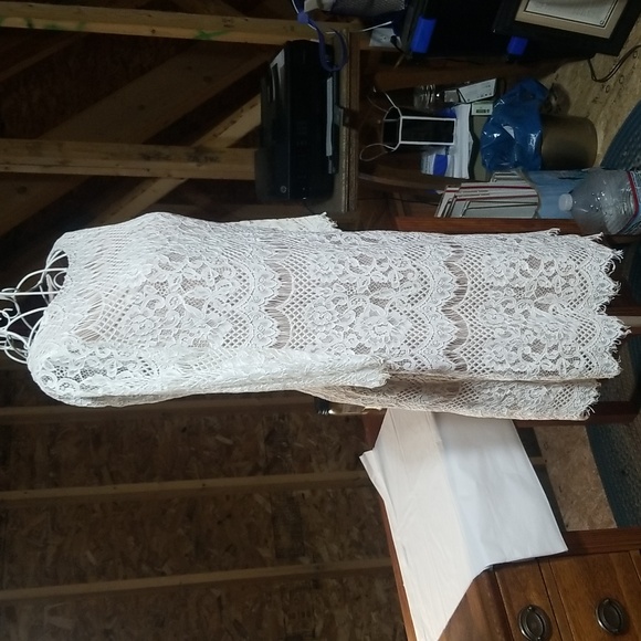 Jessica Howard creamy white lace dress. Size 4 petite - Picture 3 of 9
